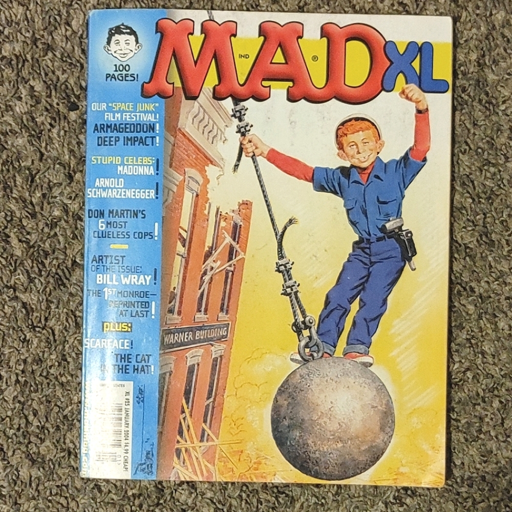 Mad XL Magazine #25 January 2004 Stupid Celebs: Madonna, Arnold Schwarzenegger